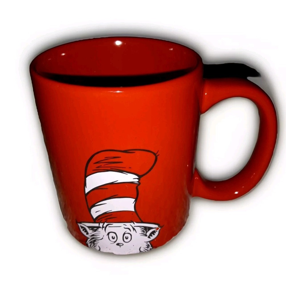 Dr Seuss Cat In Hat Red Coffee Mug‎ Dr.Seuss 100 Days Day